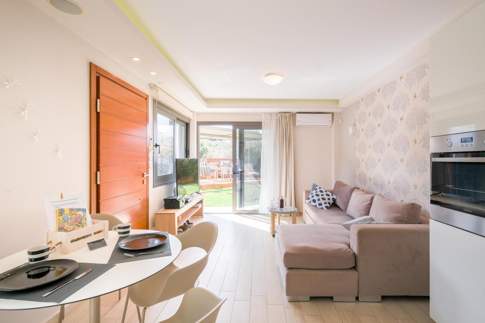 Glaros Casa Verde - Cozy Flat With Garden Near Beach Kato Daratso Exterior foto