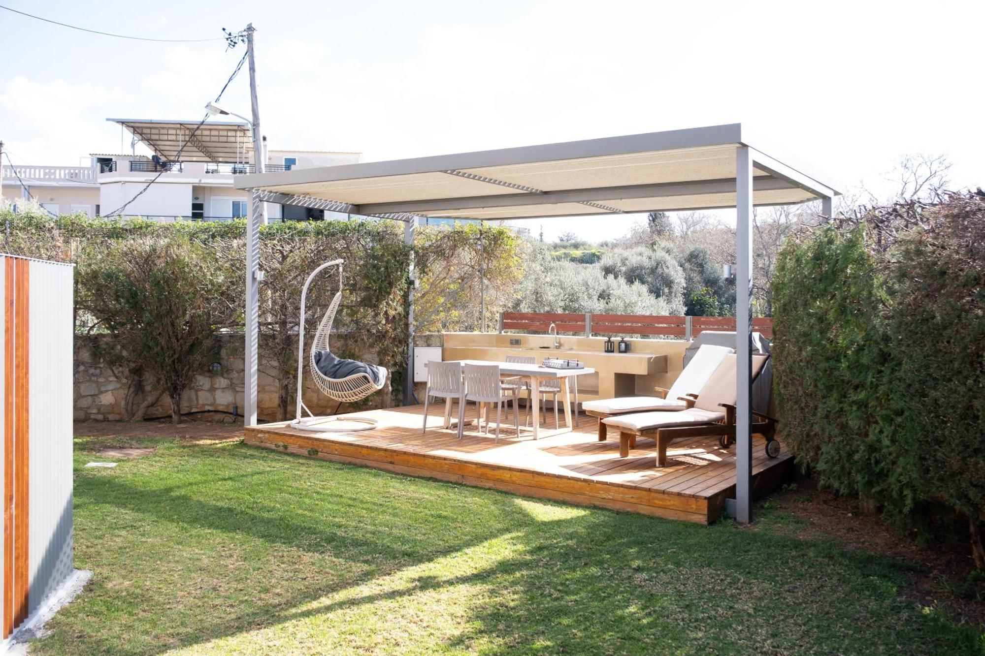 Glaros Casa Verde - Cozy Flat With Garden Near Beach Kato Daratso Exterior foto