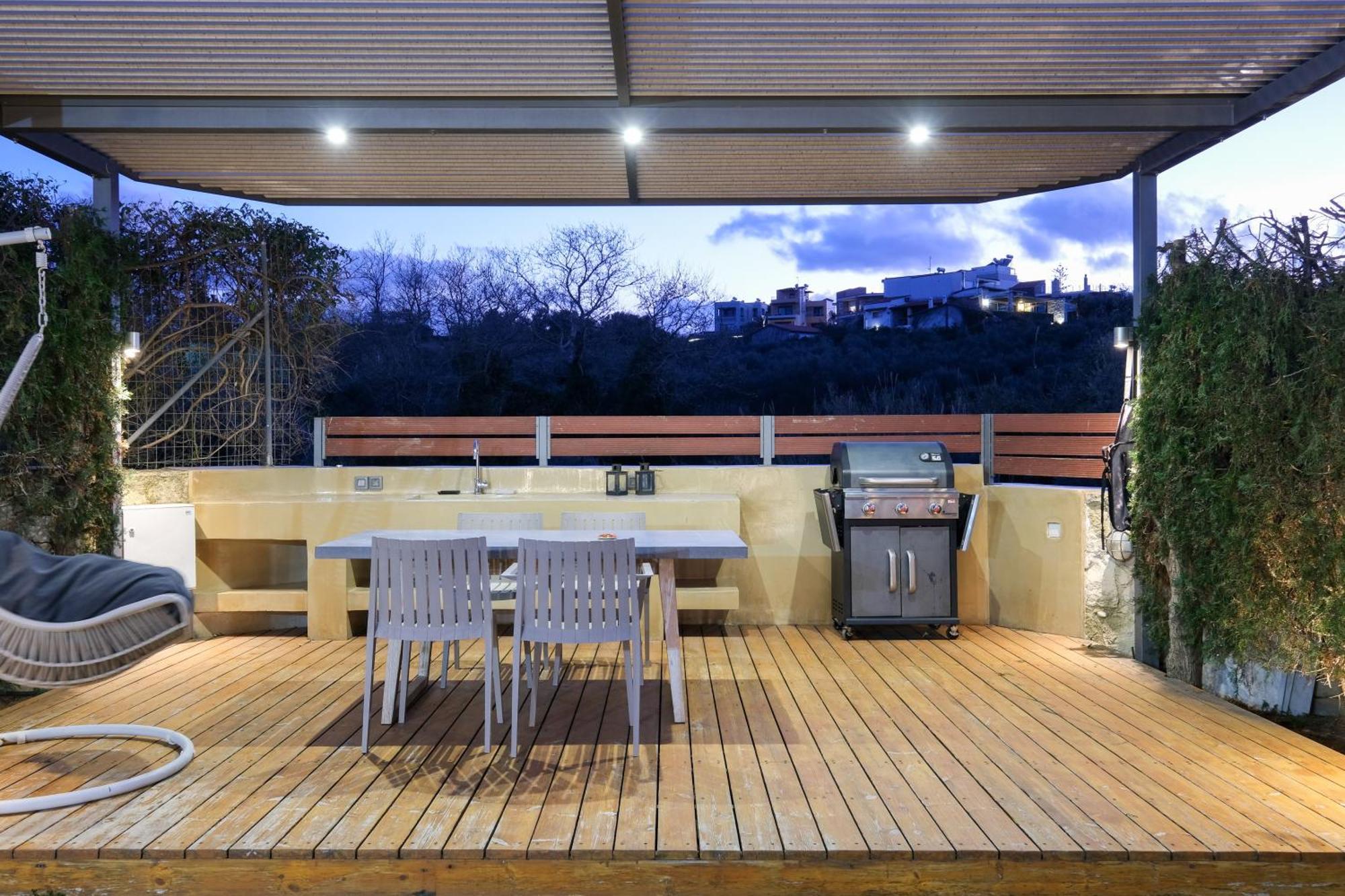 Glaros Casa Verde - Cozy Flat With Garden Near Beach Kato Daratso Exterior foto